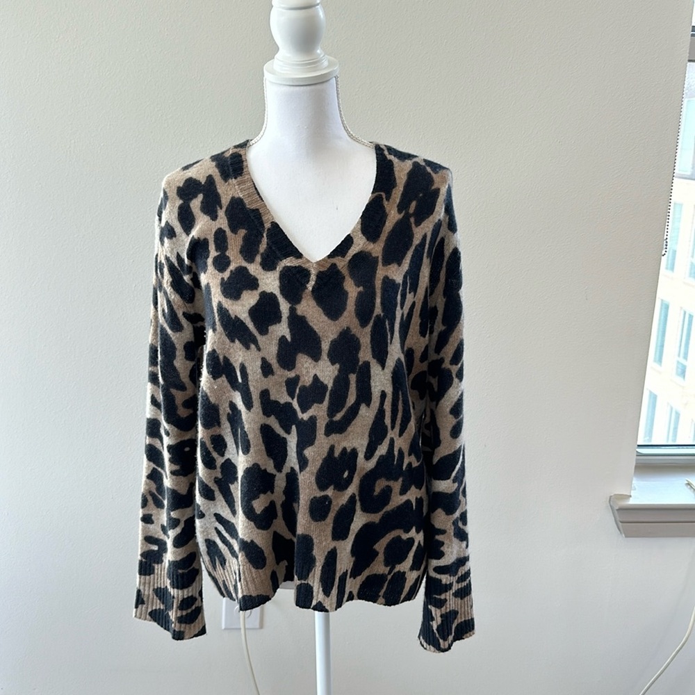 Skull Cashmere leopard cashmere sweater